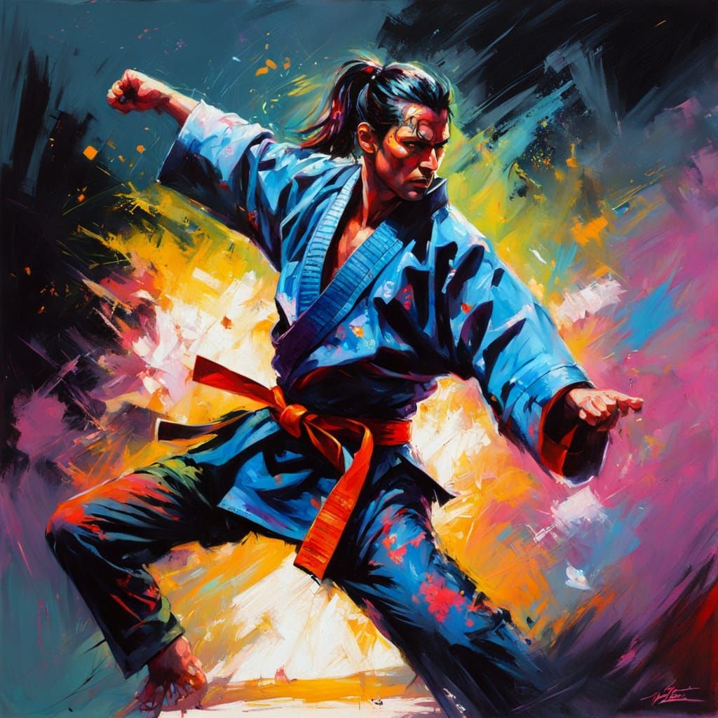 Karate fighter  by @Somei