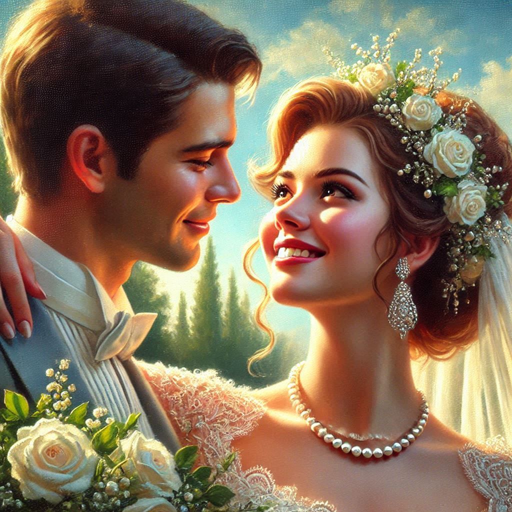 Happy Bride and Groom