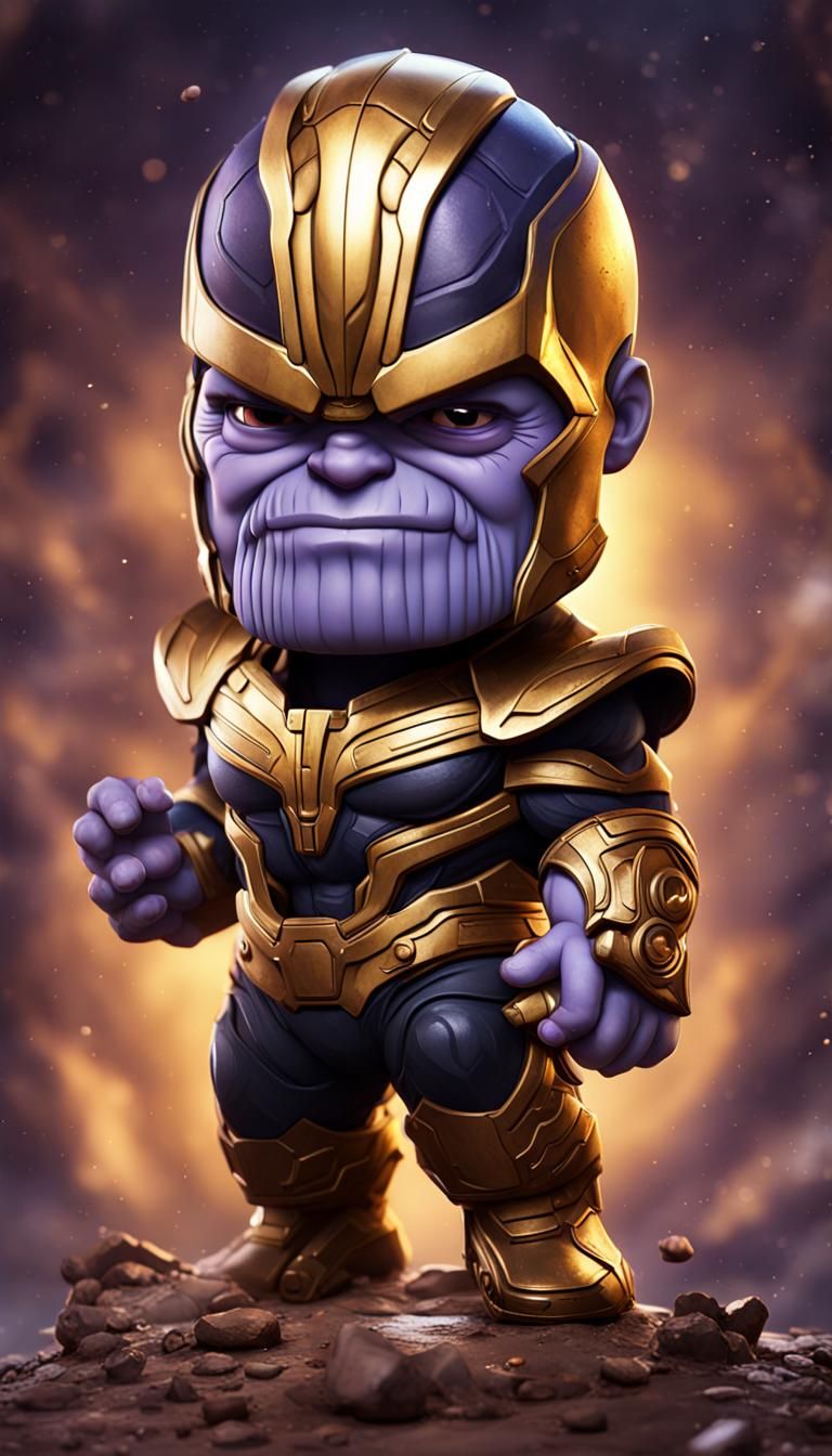 Chibi Thanos - AI Generated Artwork - NightCafe Creator