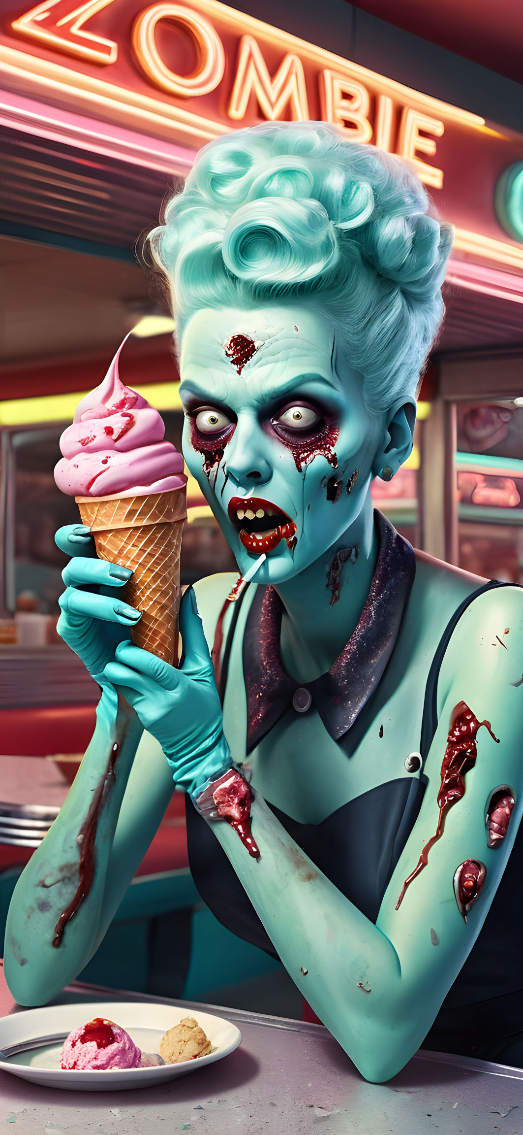 Brain-licking Good: A Zombie's Favorite Diner