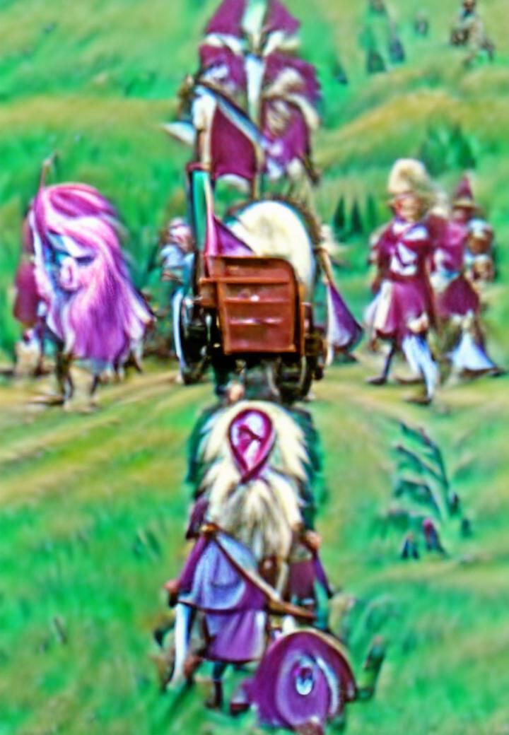 The party marches forth, across the green fields of Narnia e...