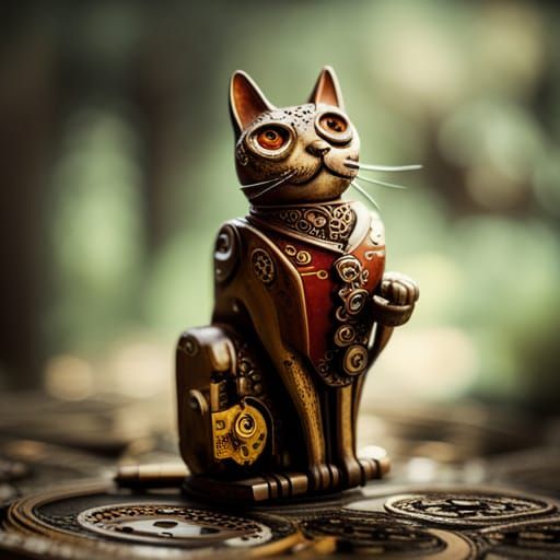 The Mechanical Kitty AI Generated Artwork NightCafe Creator