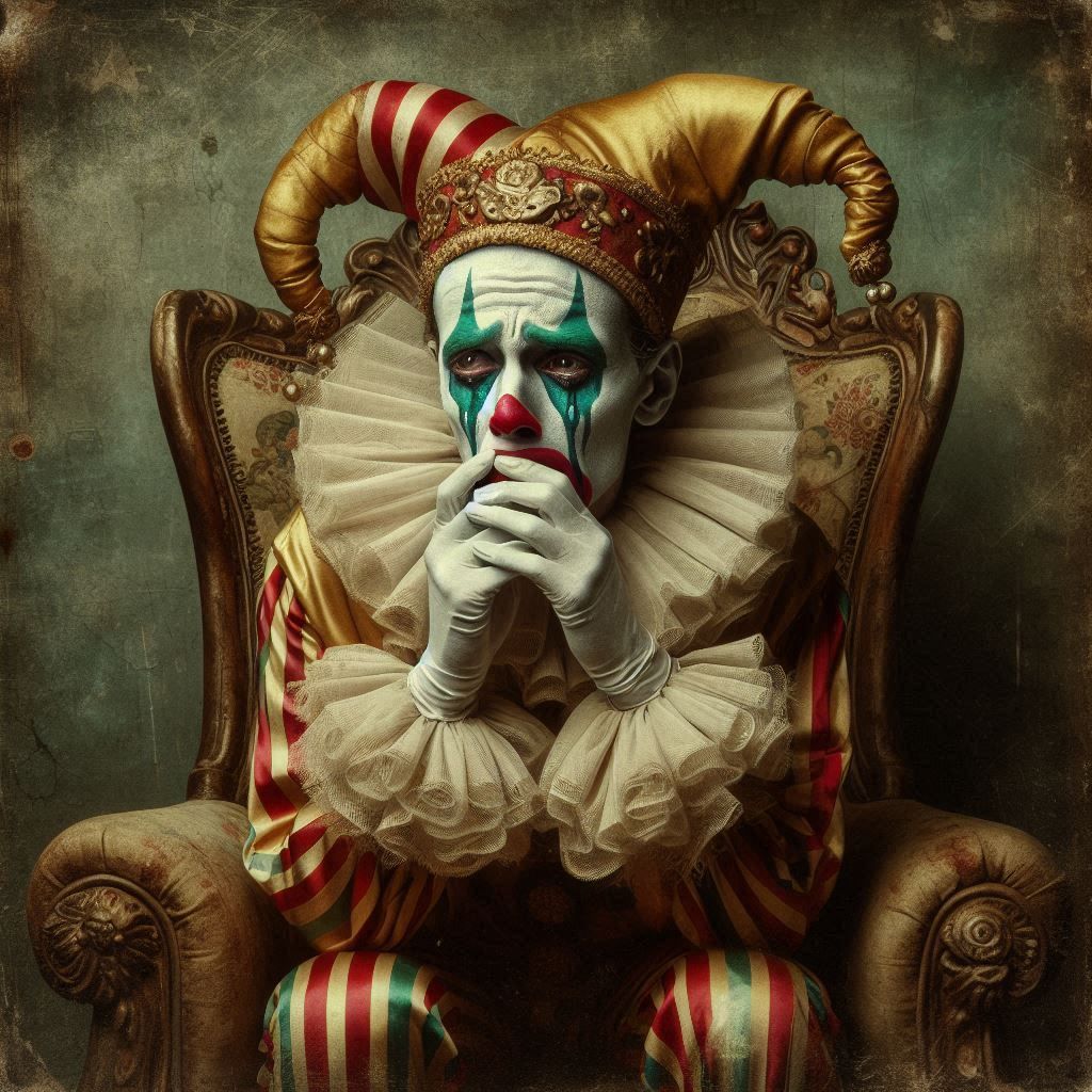 Scared clown