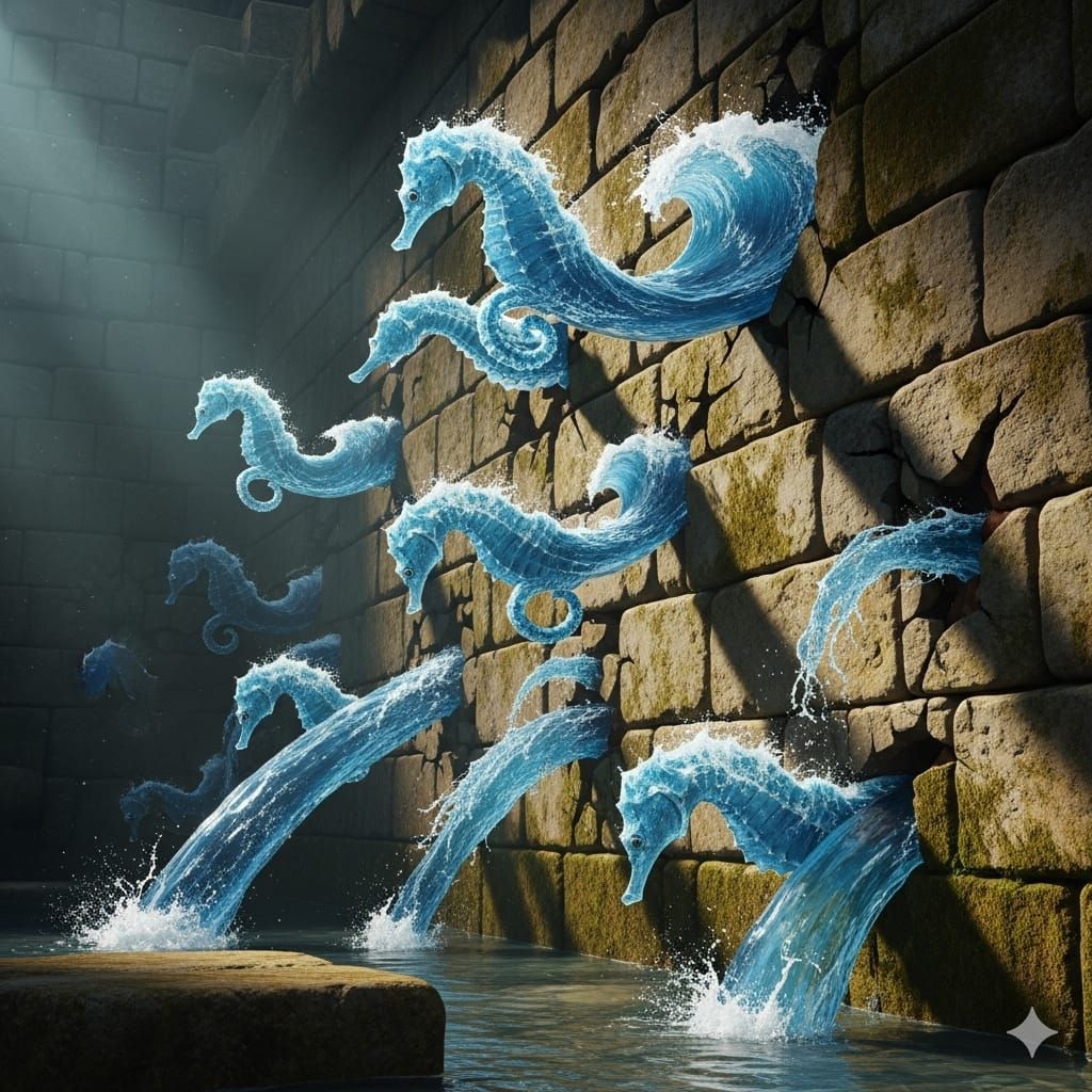 סוסי ים פורצים מהחומה