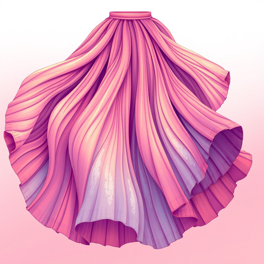 Create a stunning image of a stunning stylish skirt