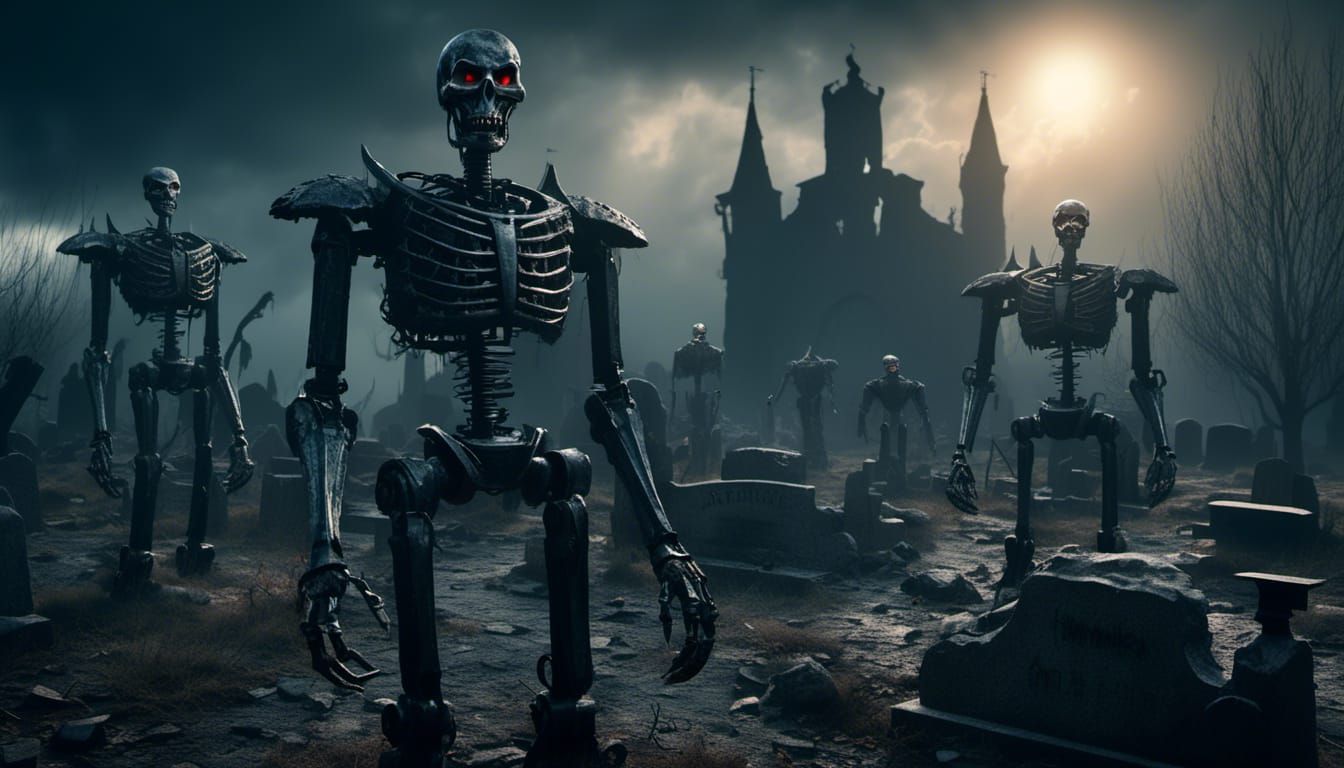 Undead Robots - AI Generated Artwork - NightCafe Creator