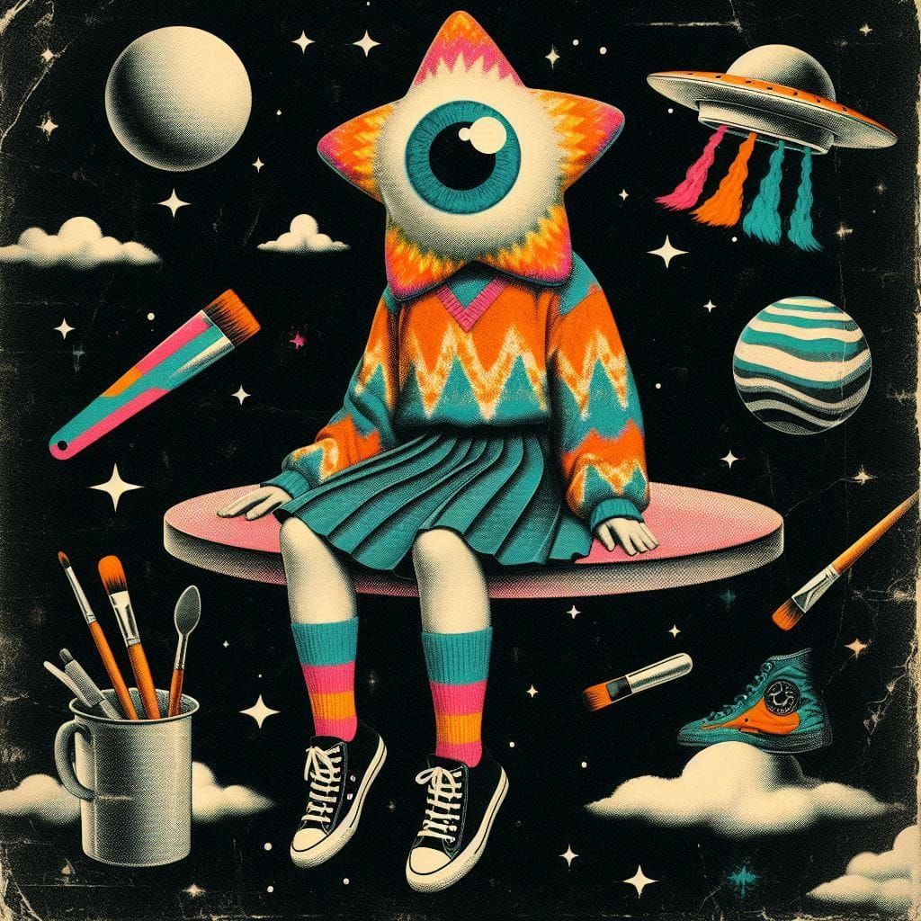 "Eyes become gateways to worlds unseen, where reality melts ...