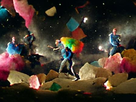 Still from a Coldplay music video