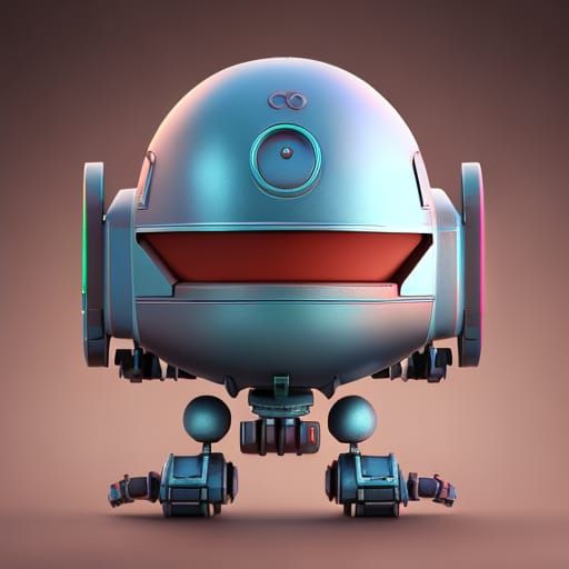 Broken old rusty android robot, Pixar, Disney, concept art, 3d digital ...