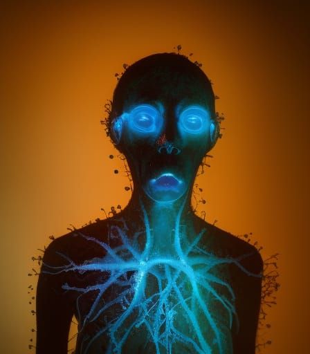 Misanthropy Encased: Hyperrealistic Venetian Glass Macro