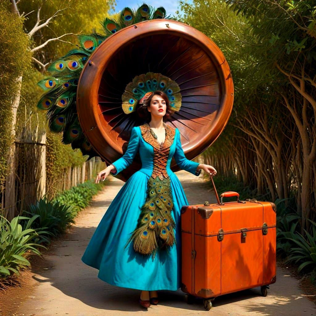 Lost Lady in a Whimsical Wonderland