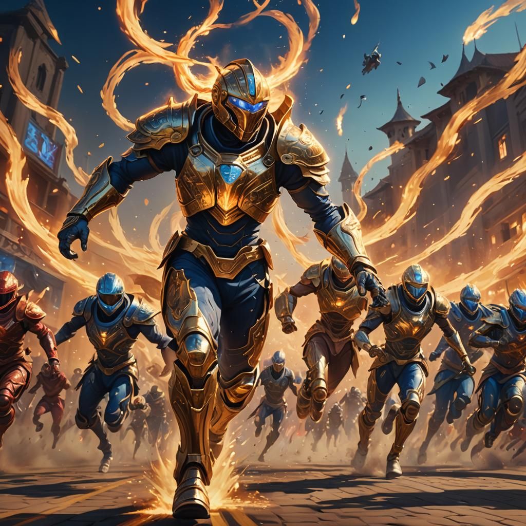 Fantastic Racing Competition in Art Nouveau Style