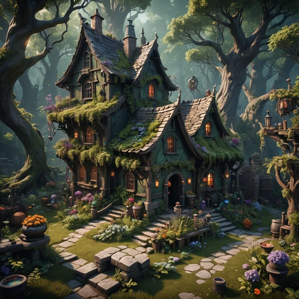 The Witch's Hut  by @pxel