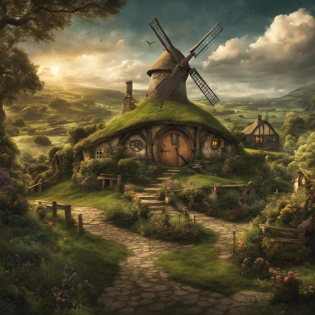 Hobbiton village  by @arbybuckle