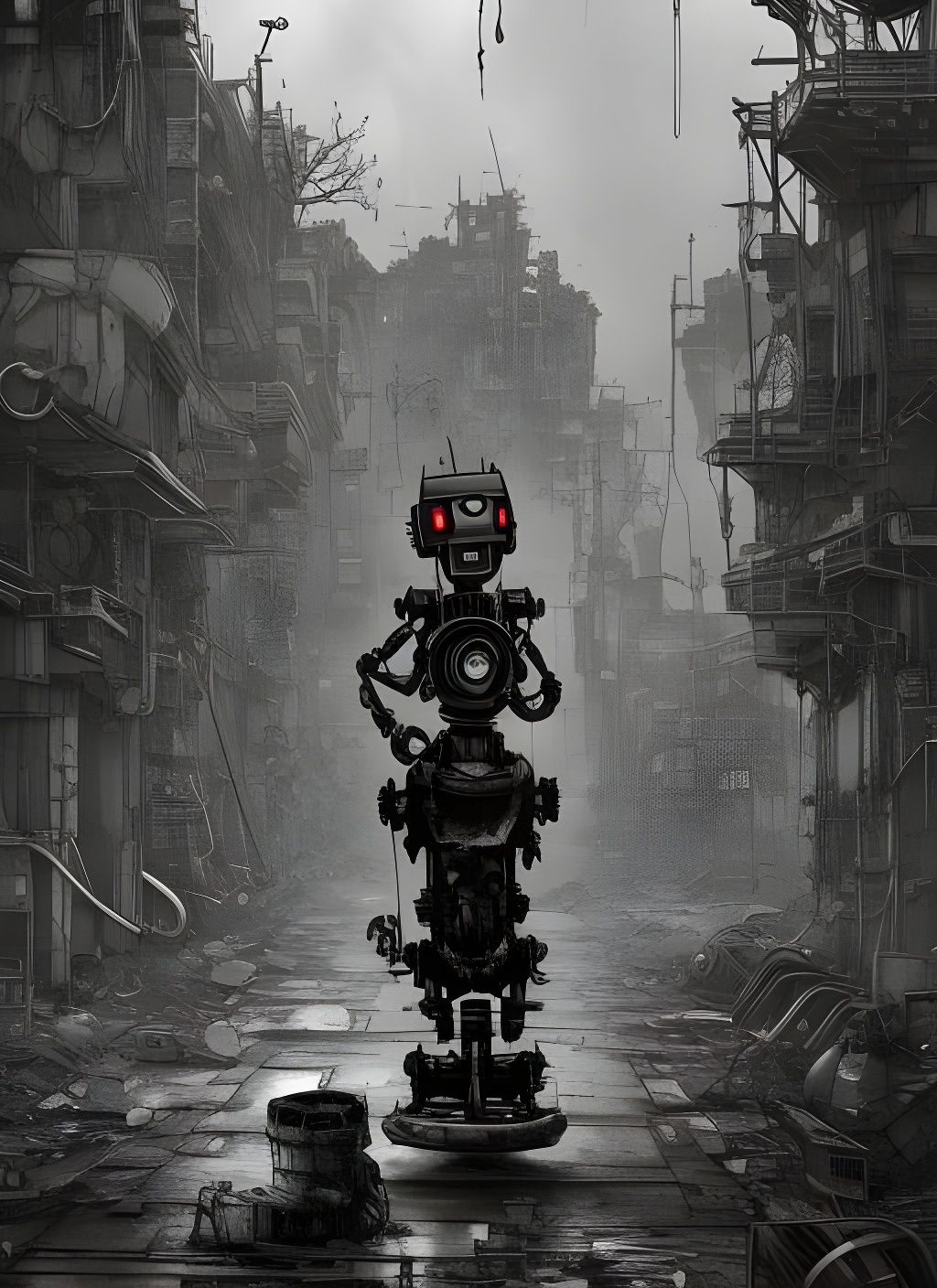 Lonely Robot  by @The Weaver