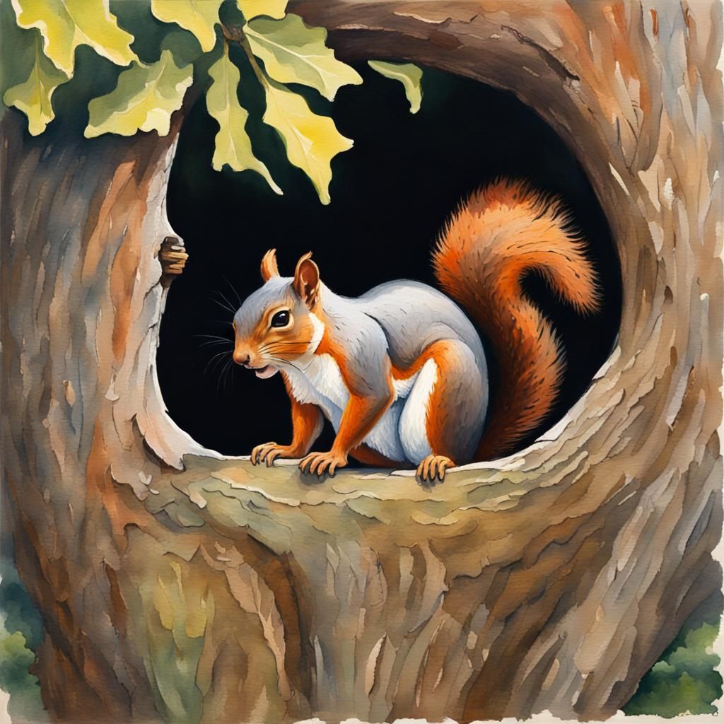 Squirrel At Home