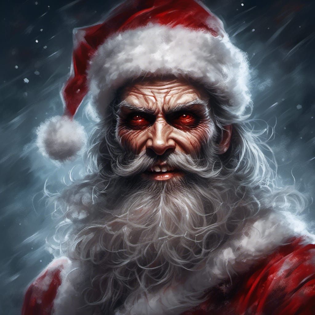 Possessed Santa - AI Generated Artwork - NightCafe Creator