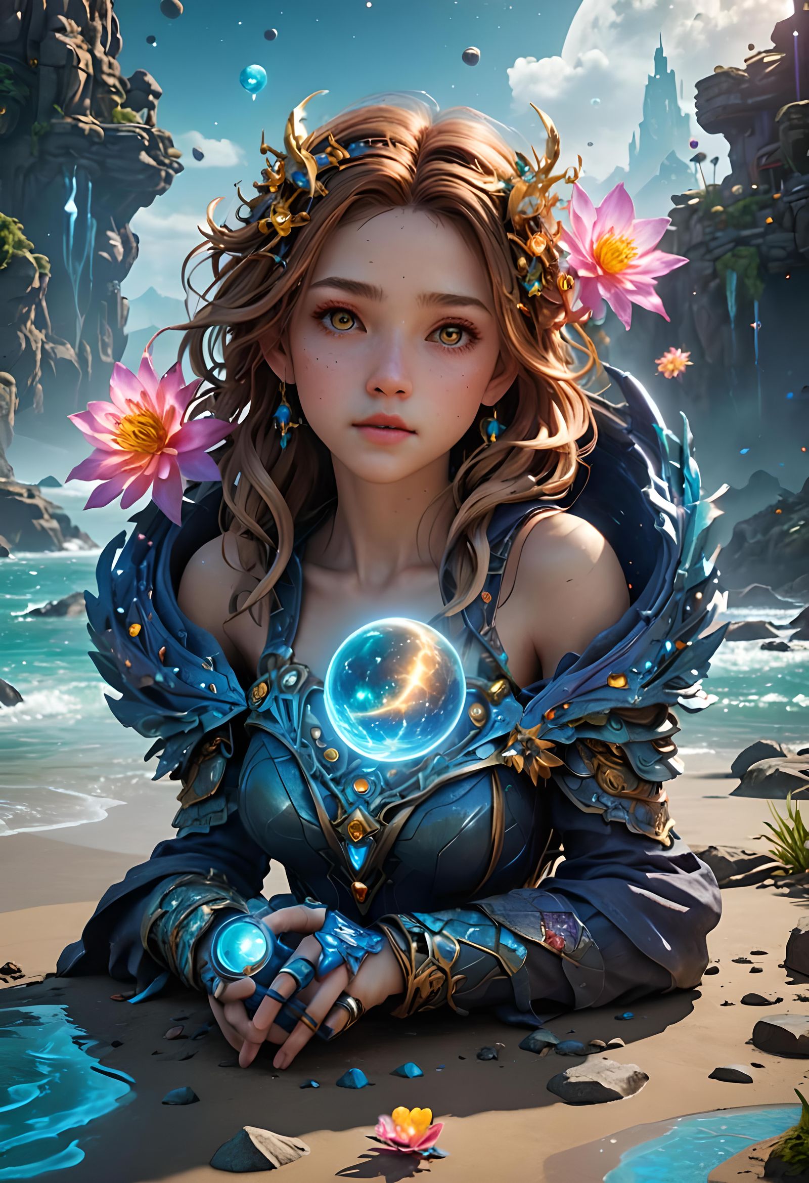 lora:Dark Rose:1.0> <lora:Burning Roses:1.0> 3D Game Cinematic Feel, Epic 3D  Videogame Graphics, Intricately Detailed, 8K Resolution, Dynam... - AI  Generated Artwork - NightCafe Creator