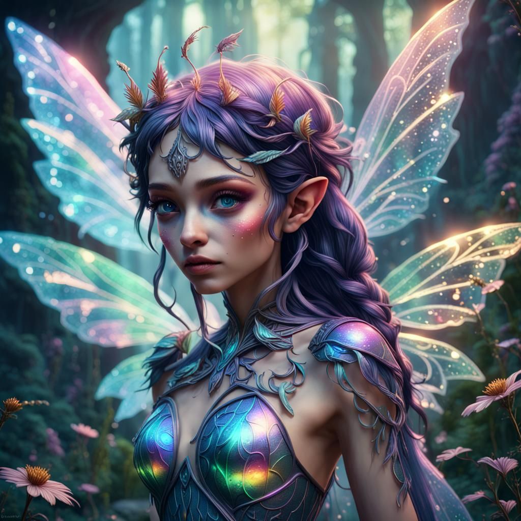 beautiful holographic fairy  by @Dahut