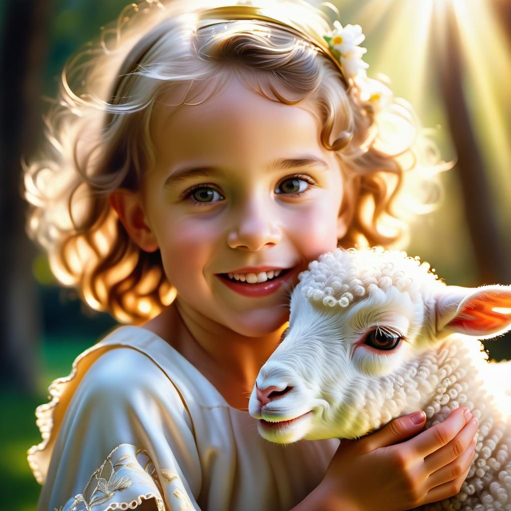 Mary and her little lamb 🐑   by @Patio Set