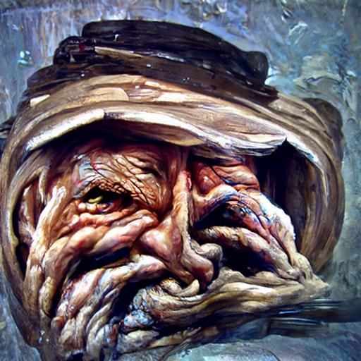 Old man’s face