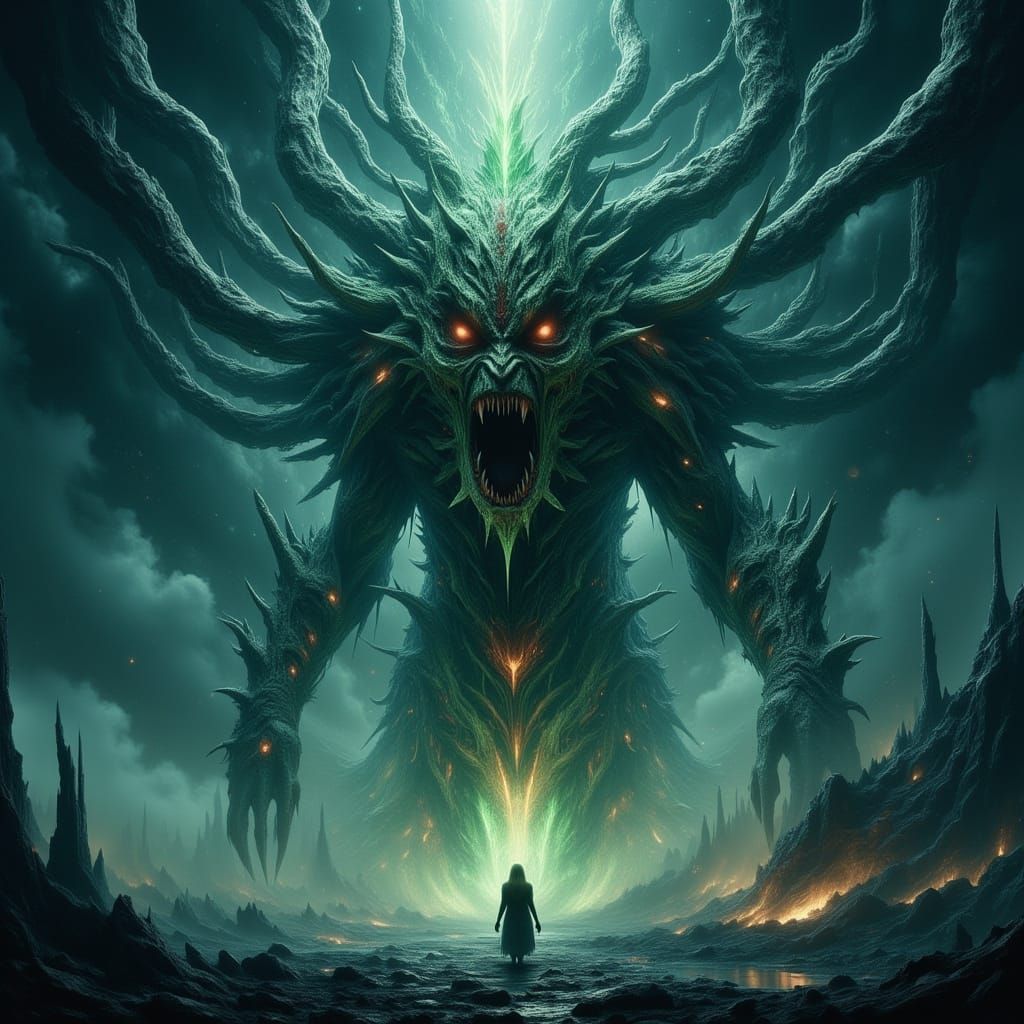 Cosmic Terror Entity as Bio-Mechanical Nightmare