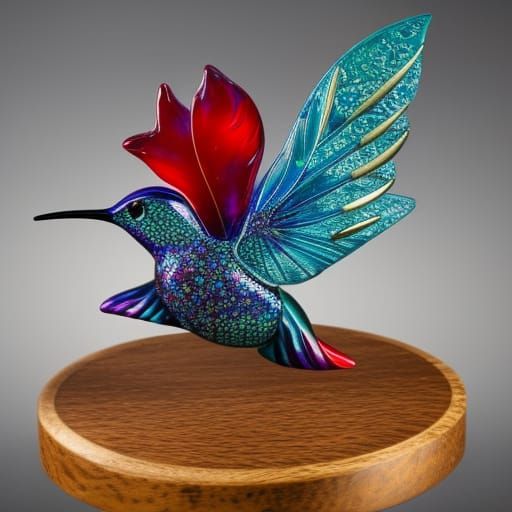 Colibri glass filigree