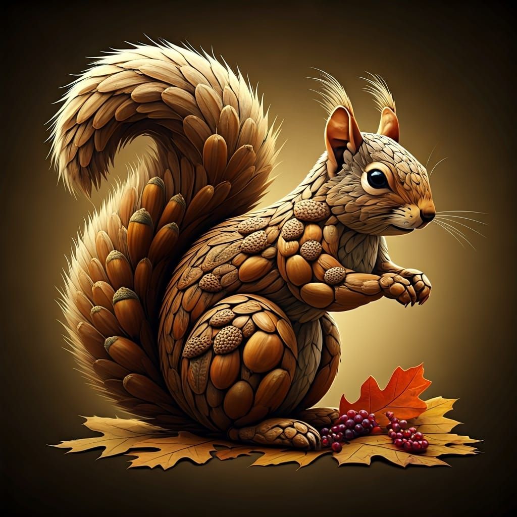 A Nutty Squirrel   by @Fritholf