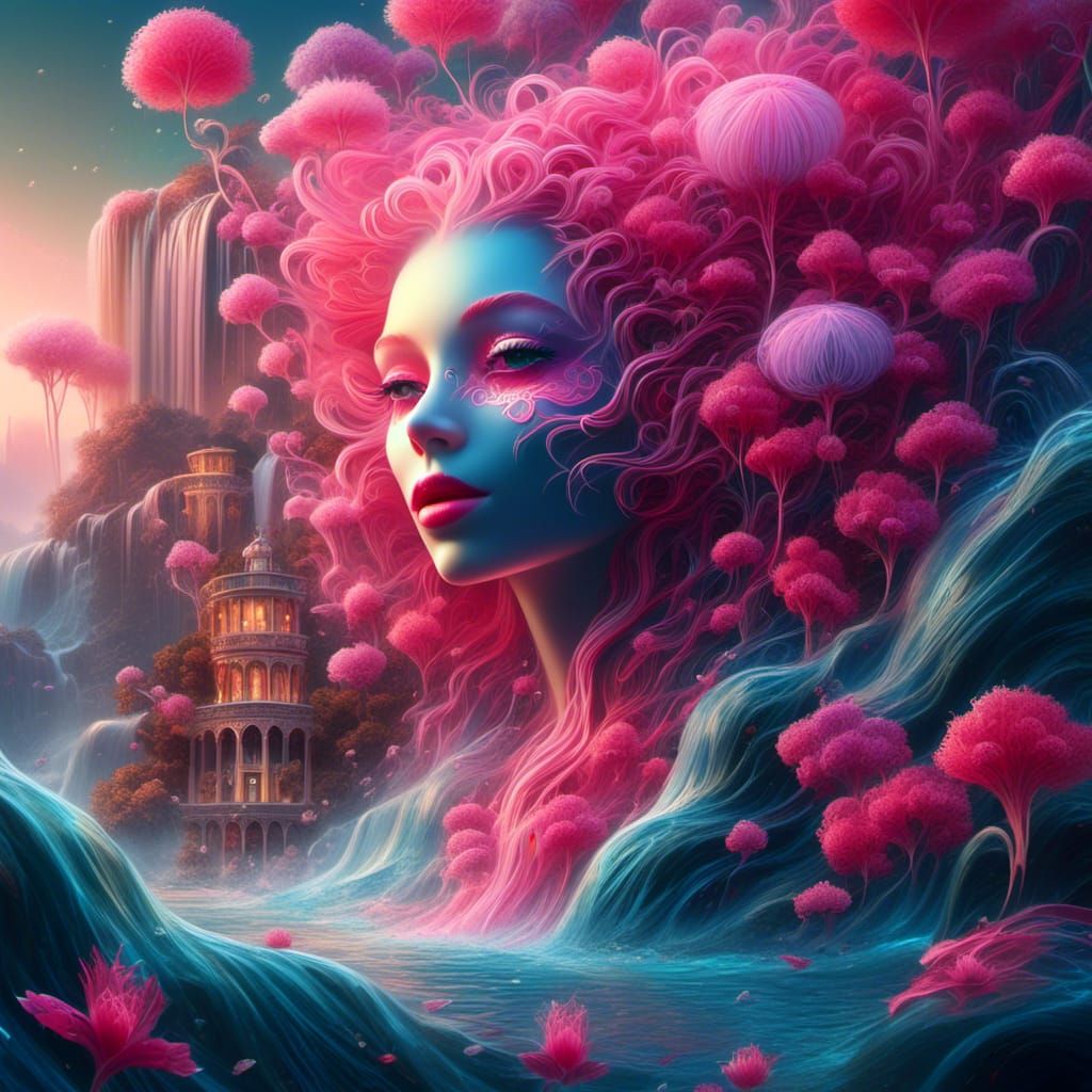 Pink Cosmic Water