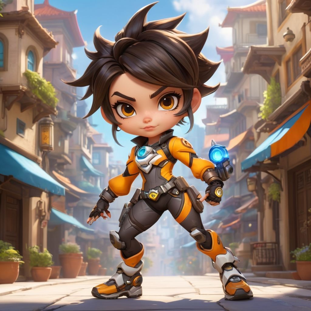 Chibi Tracer - AI Generated Artwork - NightCafe Creator