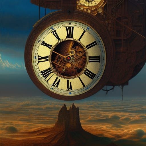 Like a clock whose hands are sweeping past the minutes of its face/ 8k