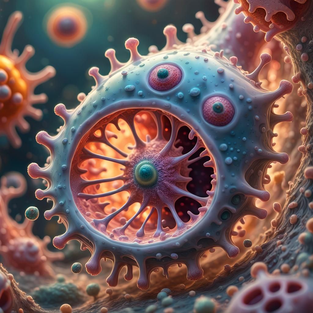 Amoebas eat other cells through a process called phagocytosis  by @Flidias Foltchain