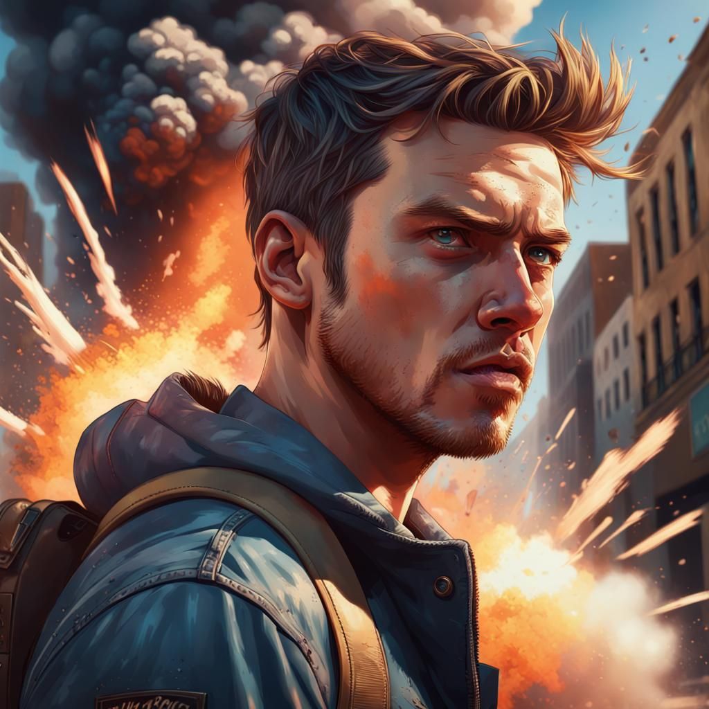 Cool guy don't look at explosions