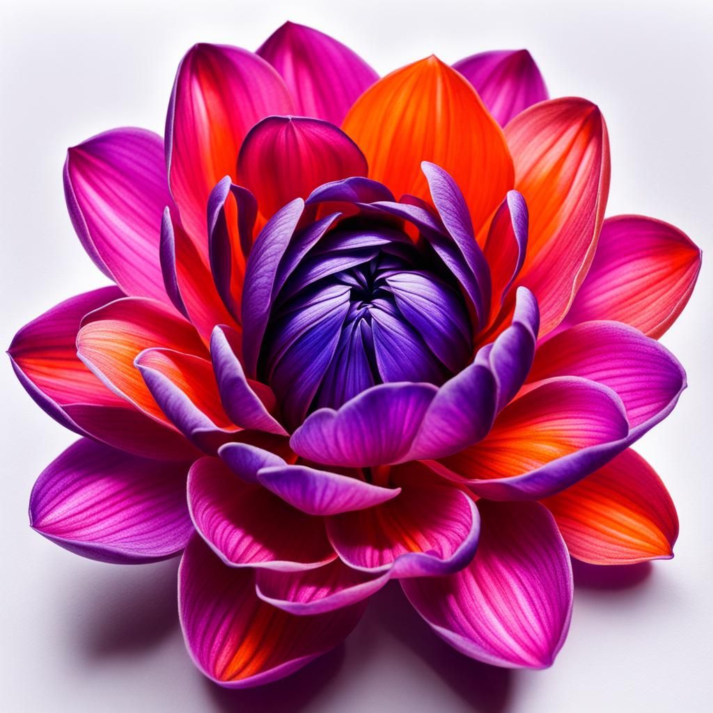 A stunning flower with gradient shades.
