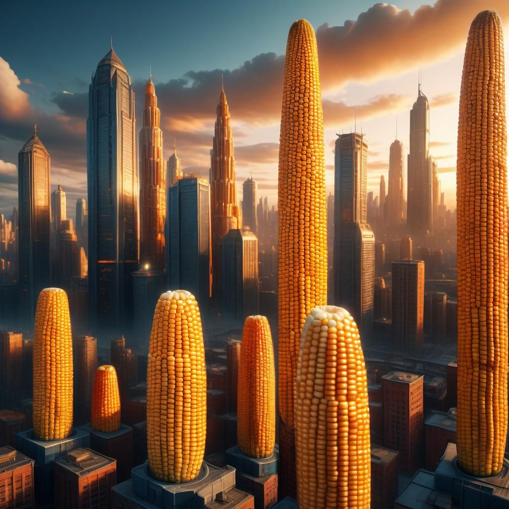 A Maizing City   by @JokeStirrer