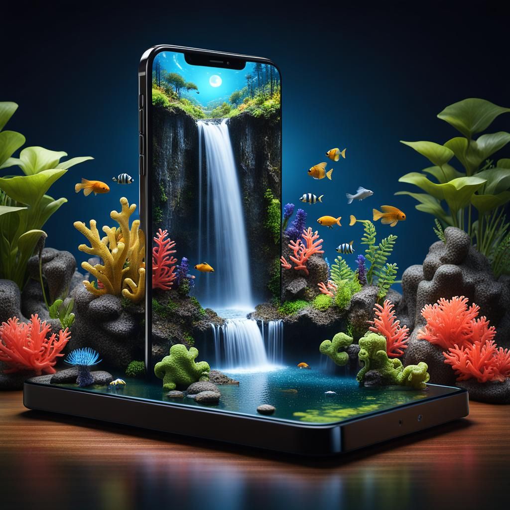Mobile Phone's Amazing 3D  by @Barrykiel