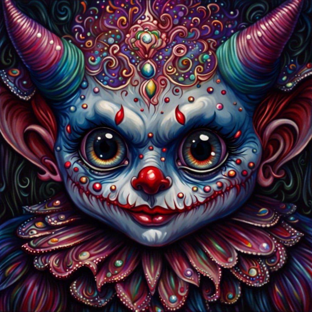 Sinister Clown Face