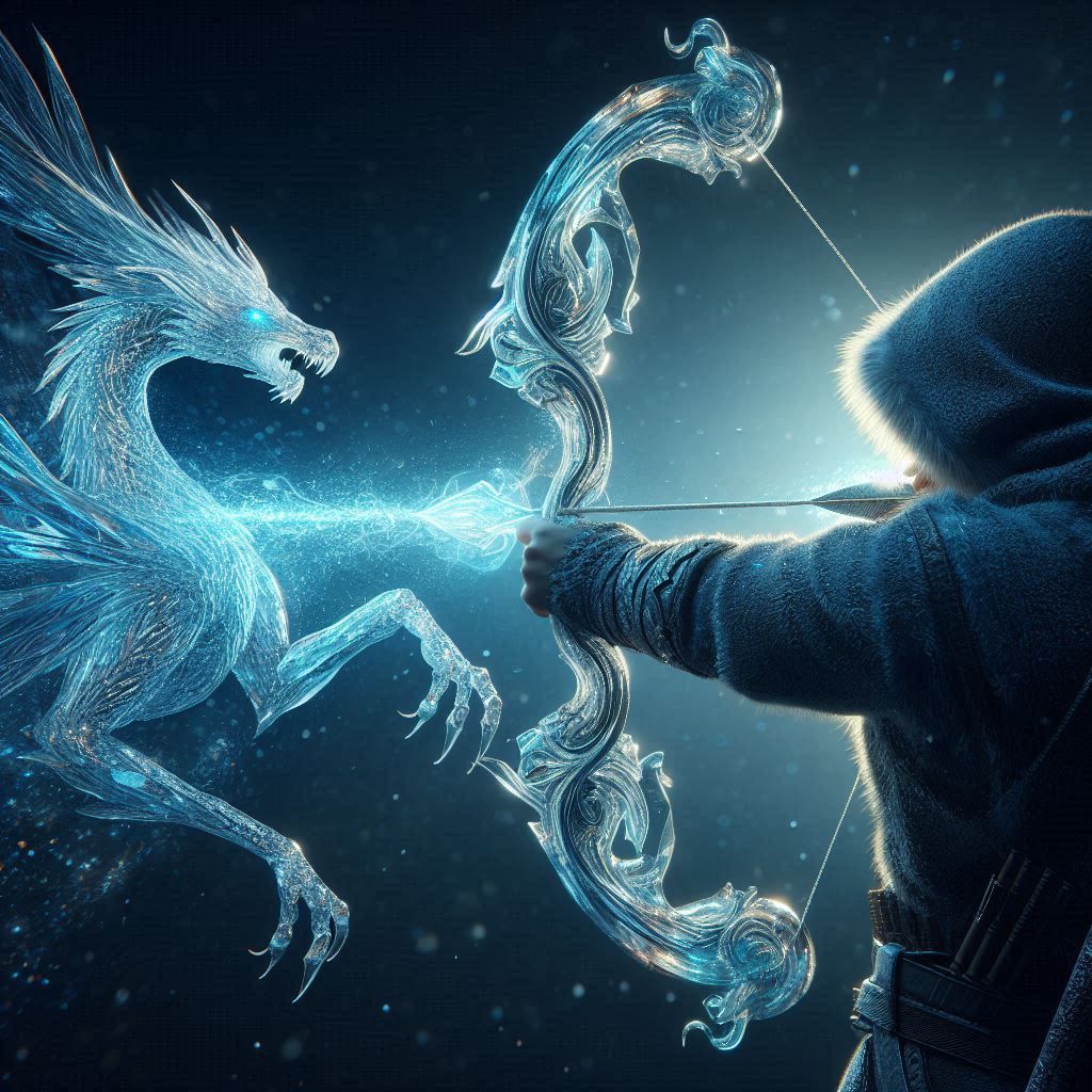 Winter Archer and Crystalline dragon