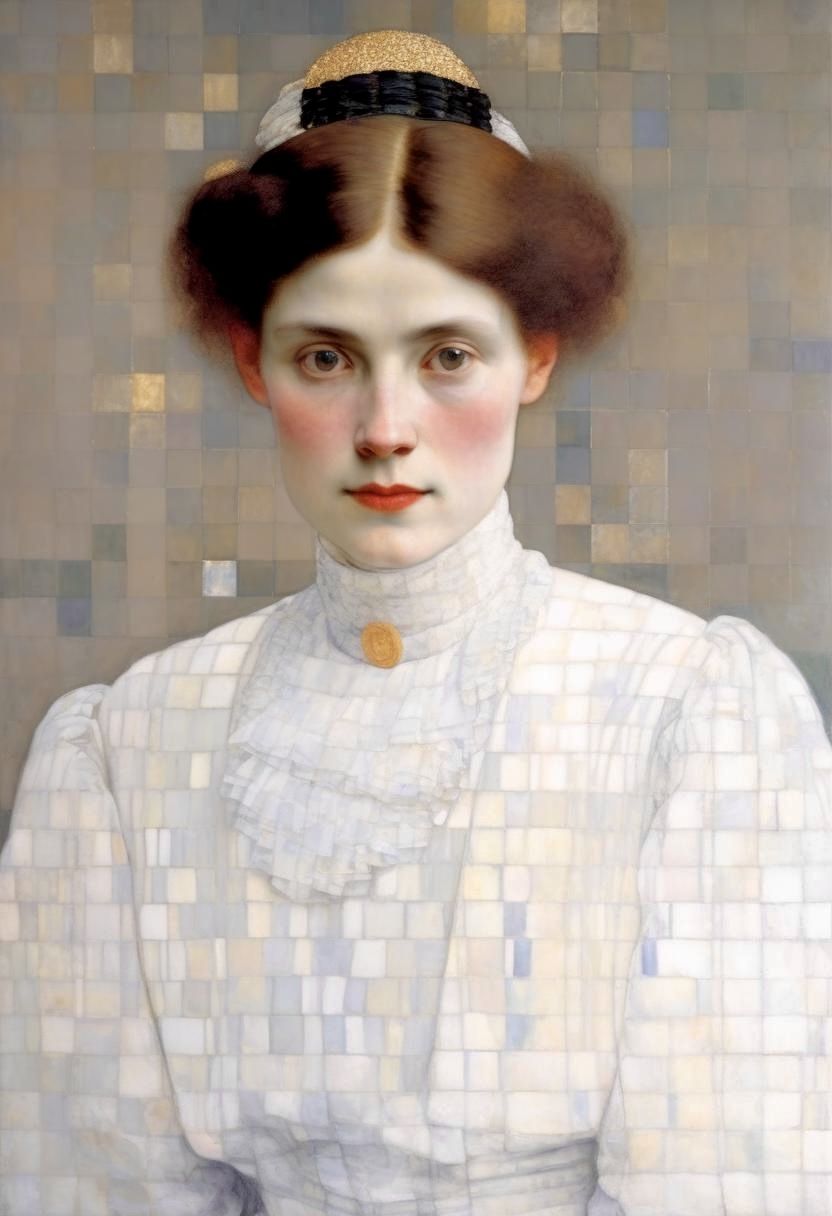 The woman in white