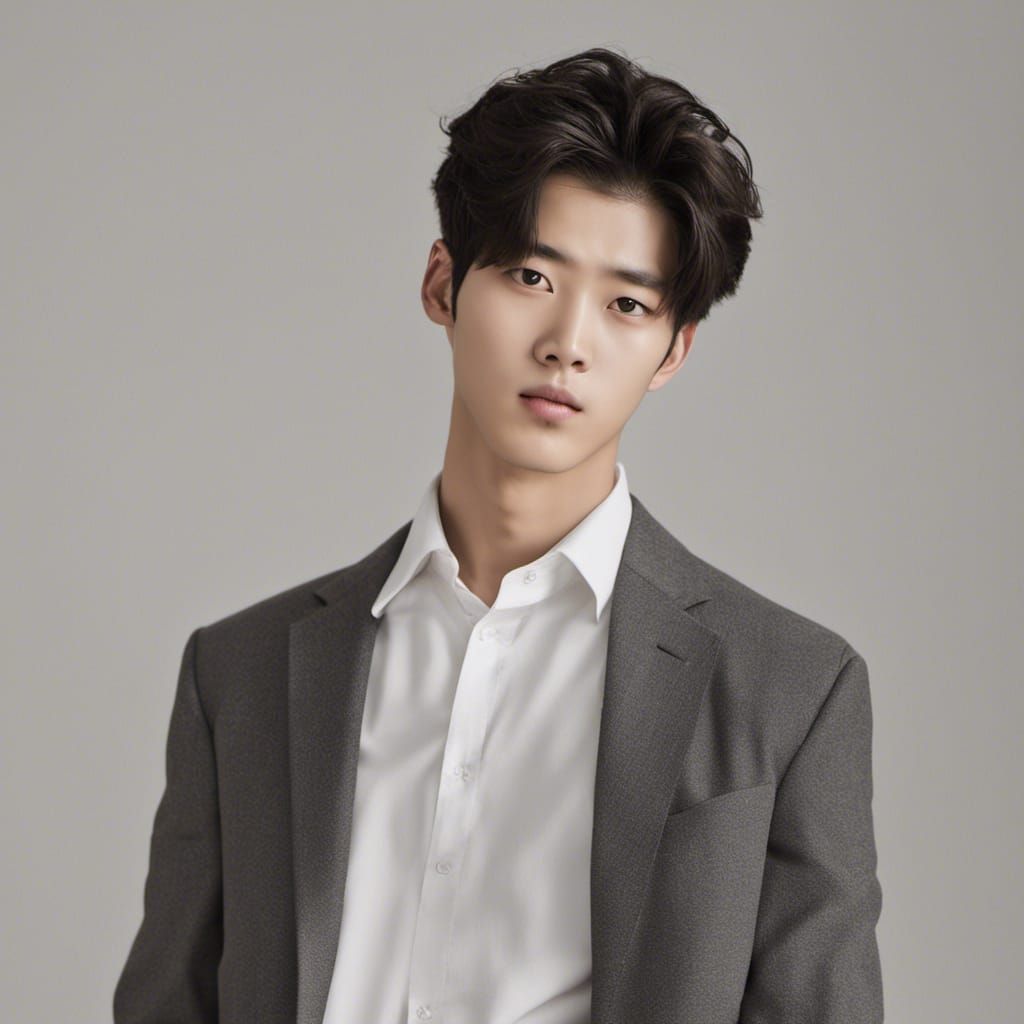 handsome 17yo Korean model, full body - AI Generated Artwork ...