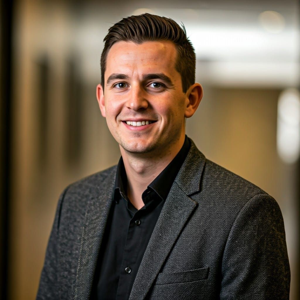 Young Haredi Boy with Long Sideburns Looks Out at Moonlit Ni...