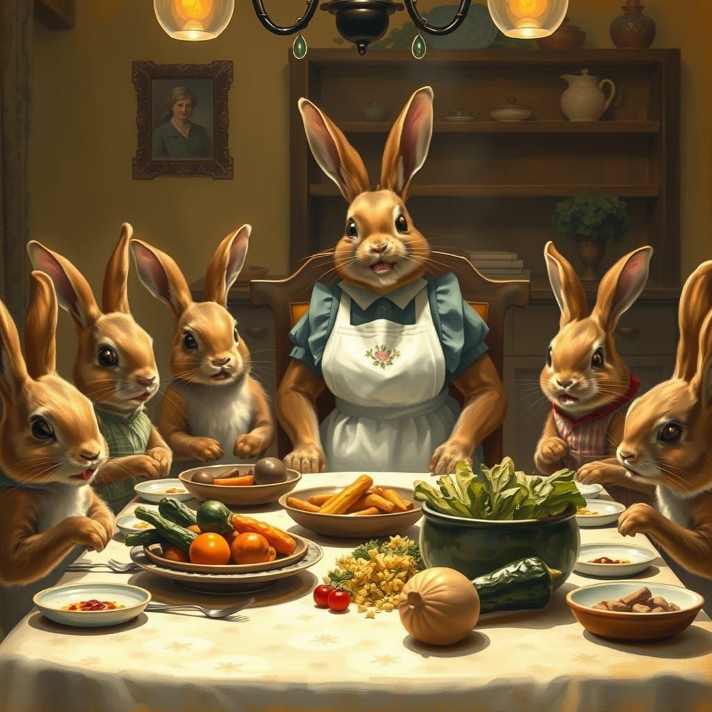 Easter Dinner  by @Banjo5Girl
