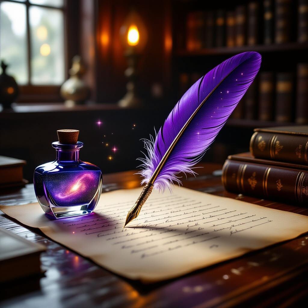 The Cosmic Quill  by @lukas