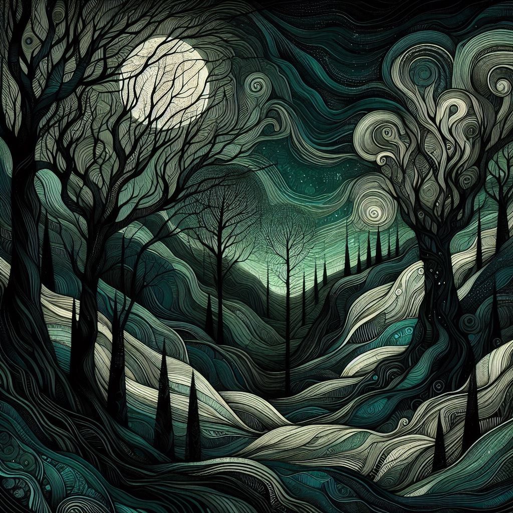 midnight forest green