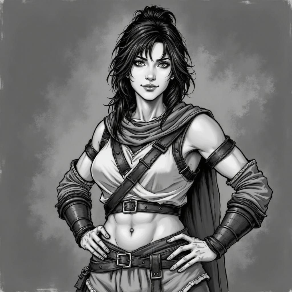 Fit and Confident Vinneth in a Realistic Painting