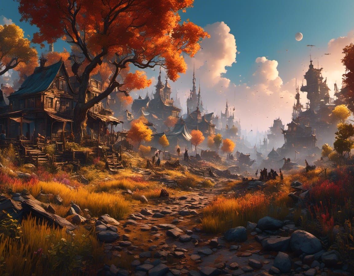 The road to the village