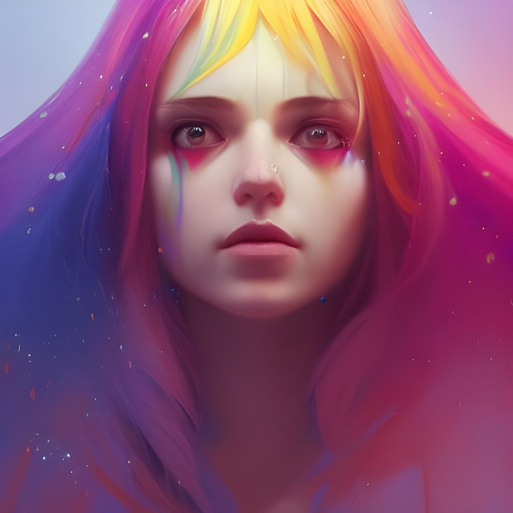 rainbow brite magic bracground fantasy - AI Generated Artwork ...