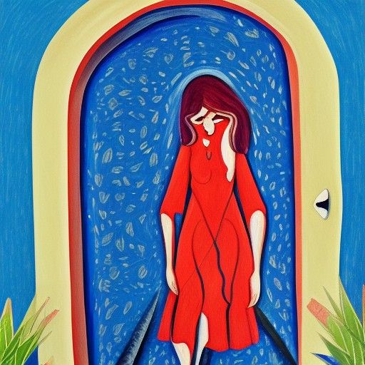 the entrance to a woman's heart