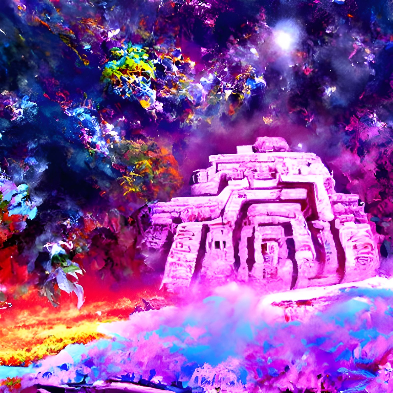 Mayan Afterlife - AI Generated Artwork - NightCafe Creator