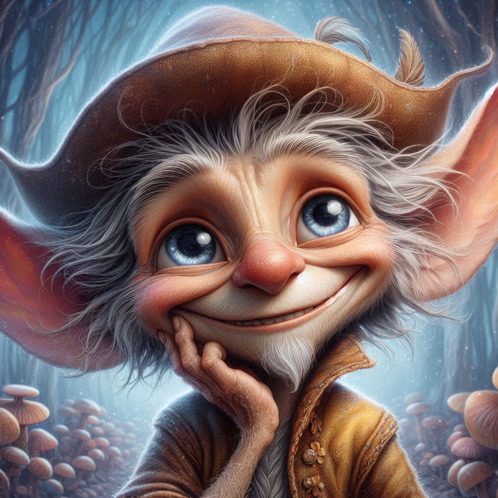 adorable fairy-tale fantasy creature portrait..